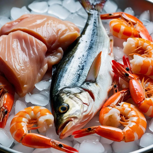 Fresh Feast Trio: Chicken, Fish & Prawns