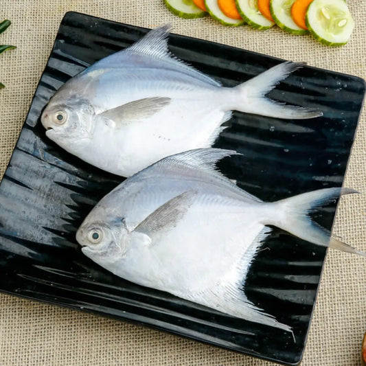 White Pomfret Whole 180-200gms